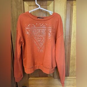 Guess Girls sweatshirt with gold embellishment